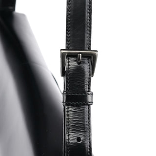 Prada Black Tessuto Spazzolato Nylon Shoulder Bag