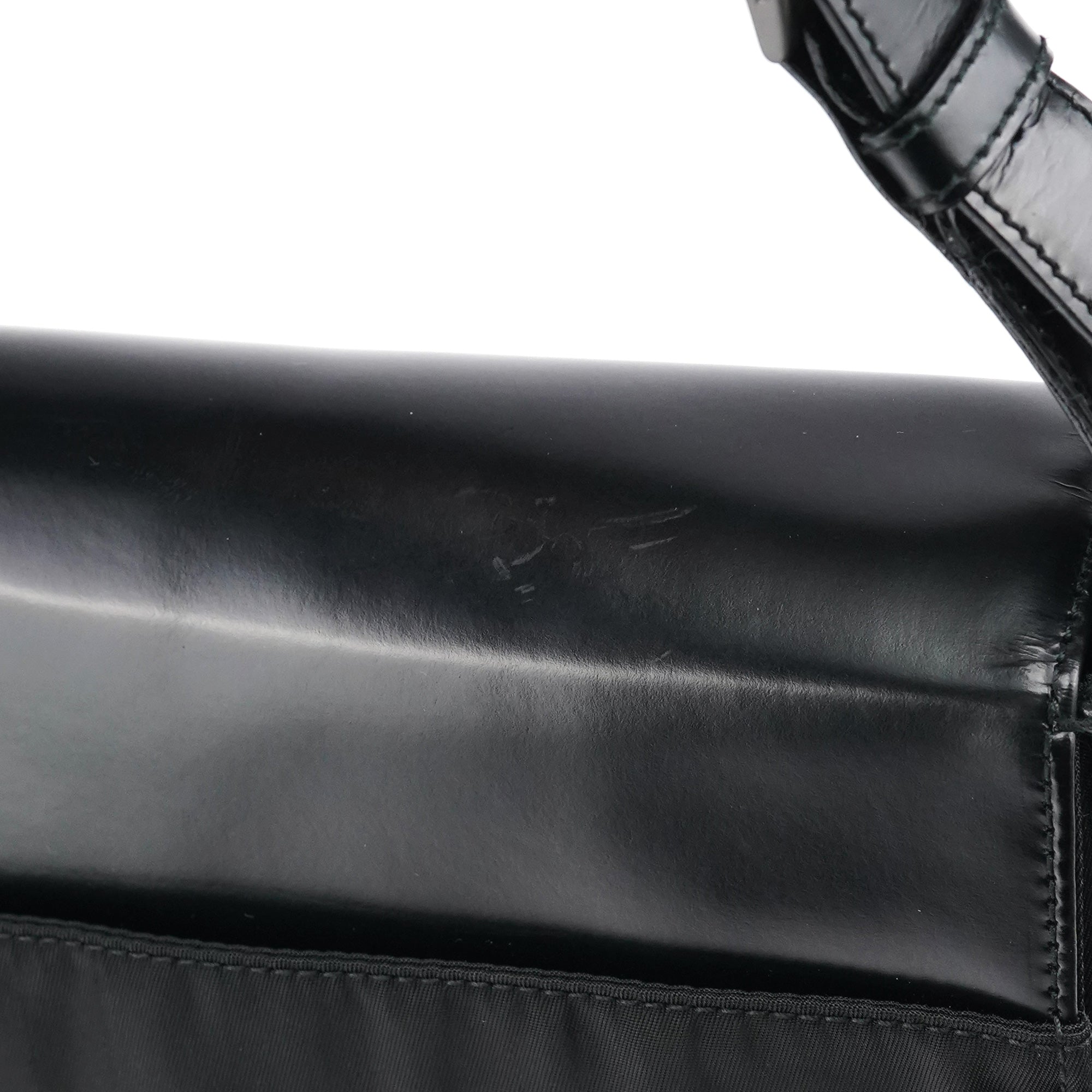 Prada Sac porté épaule Tessuto Spazzolato en nylon noir