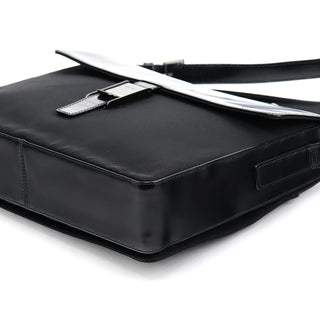 Prada Black Tessuto Spazzolato Nylon Shoulder Bag