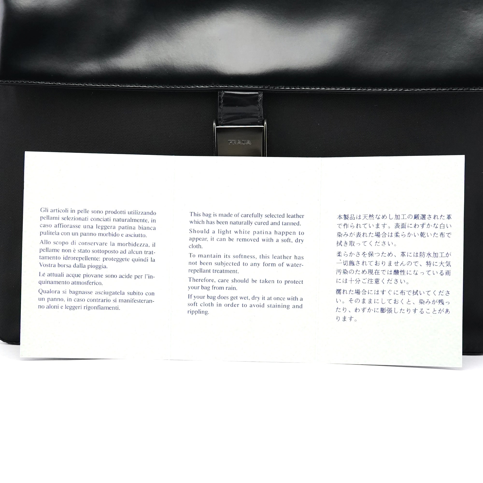 Prada Sac porté épaule Tessuto Spazzolato en nylon noir