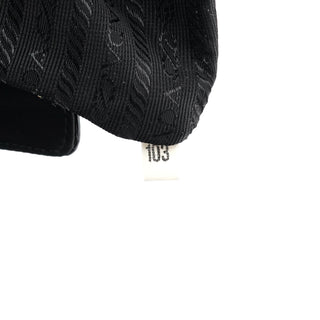 Prada Black Tessuto Spazzolato Nylon Shoulder Bag
