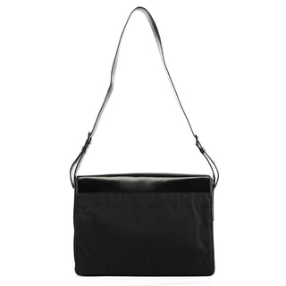 Prada Black Tessuto Spazzolato Nylon Shoulder Bag