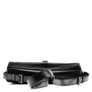 Prada Black Tessuto Spazzolato Nylon Shoulder Bag