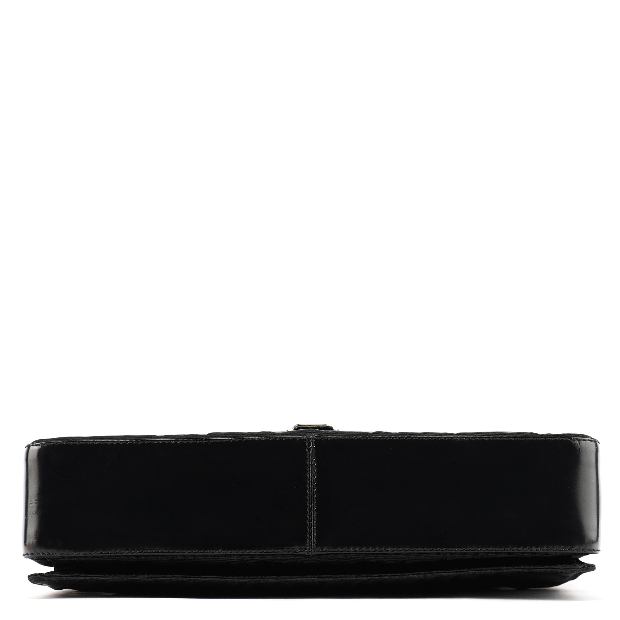 Prada Sac porté épaule Tessuto Spazzolato en nylon noir