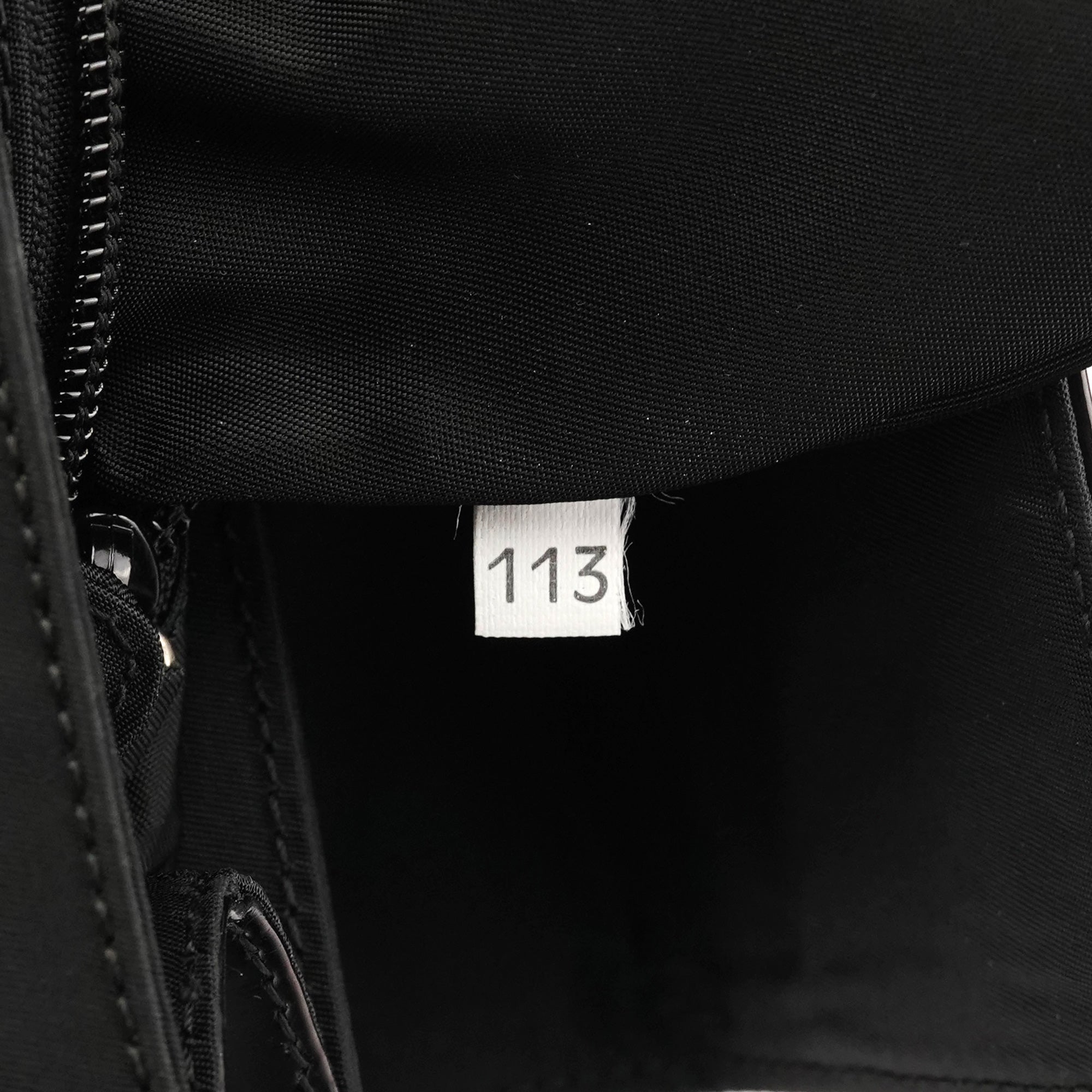 Prada Black Tessuto Spazzolato Nylon Top Handle Bag