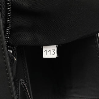 Prada Black Tessuto Spazzolato Nylon Top Handle Bag