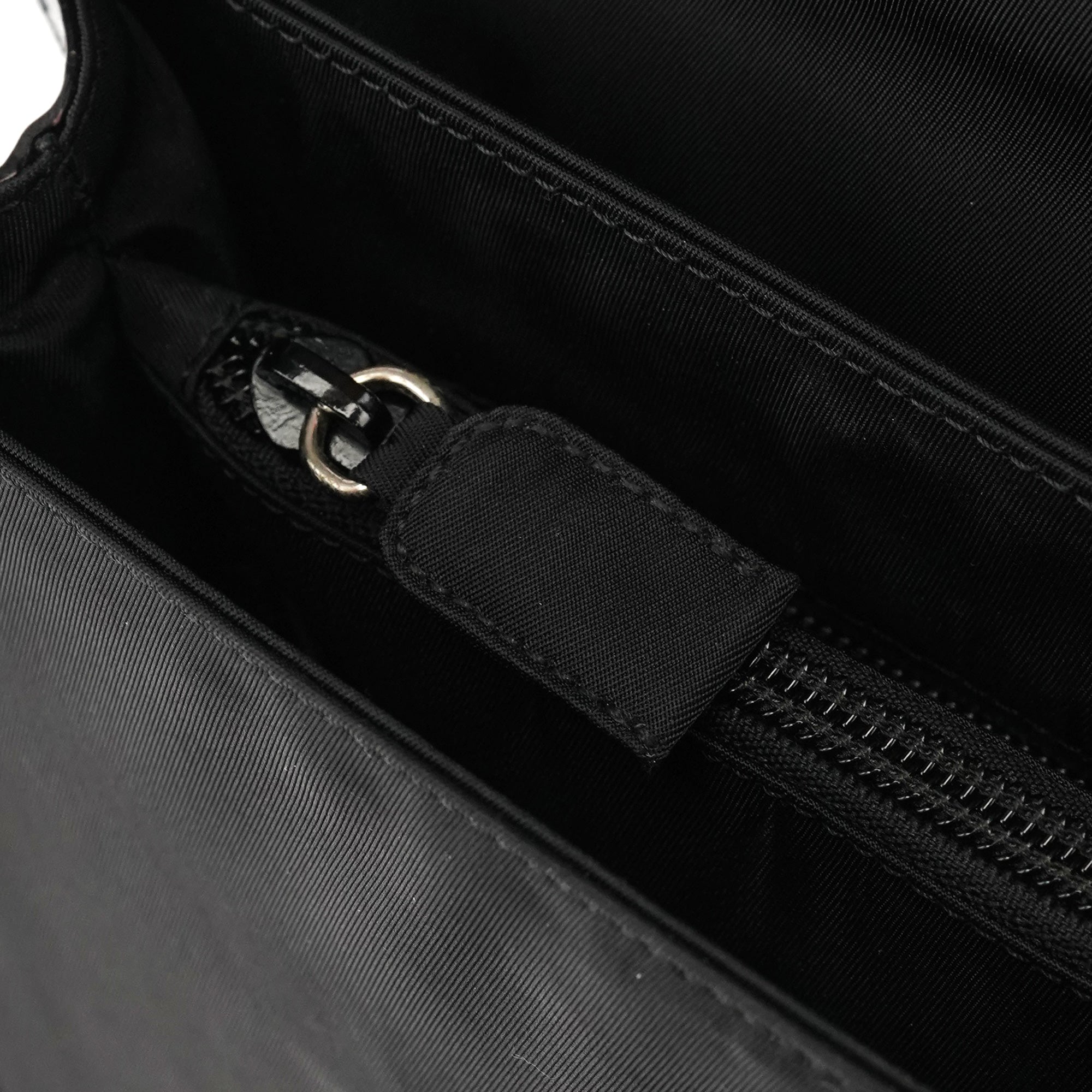 Prada Black Tessuto Spazzolato Nylon Top Handle Bag