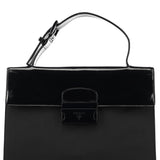 Prada Black Tessuto Spazzolato Nylon Top Handle Bag
