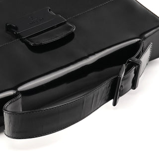 Prada Black Tessuto Spazzolato Nylon Top Handle Bag