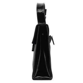 Prada Black Tessuto Spazzolato Nylon Top Handle Bag