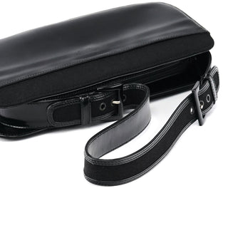 Prada Black Tessuto Spazzolato Shoulder Bag