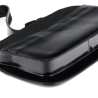 Prada Black Tessuto Spazzolato Shoulder Bag