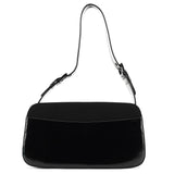 Prada Black Tessuto Spazzolato Shoulder Bag