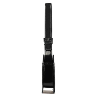 Prada Black Tessuto Spazzolato Shoulder Bag
