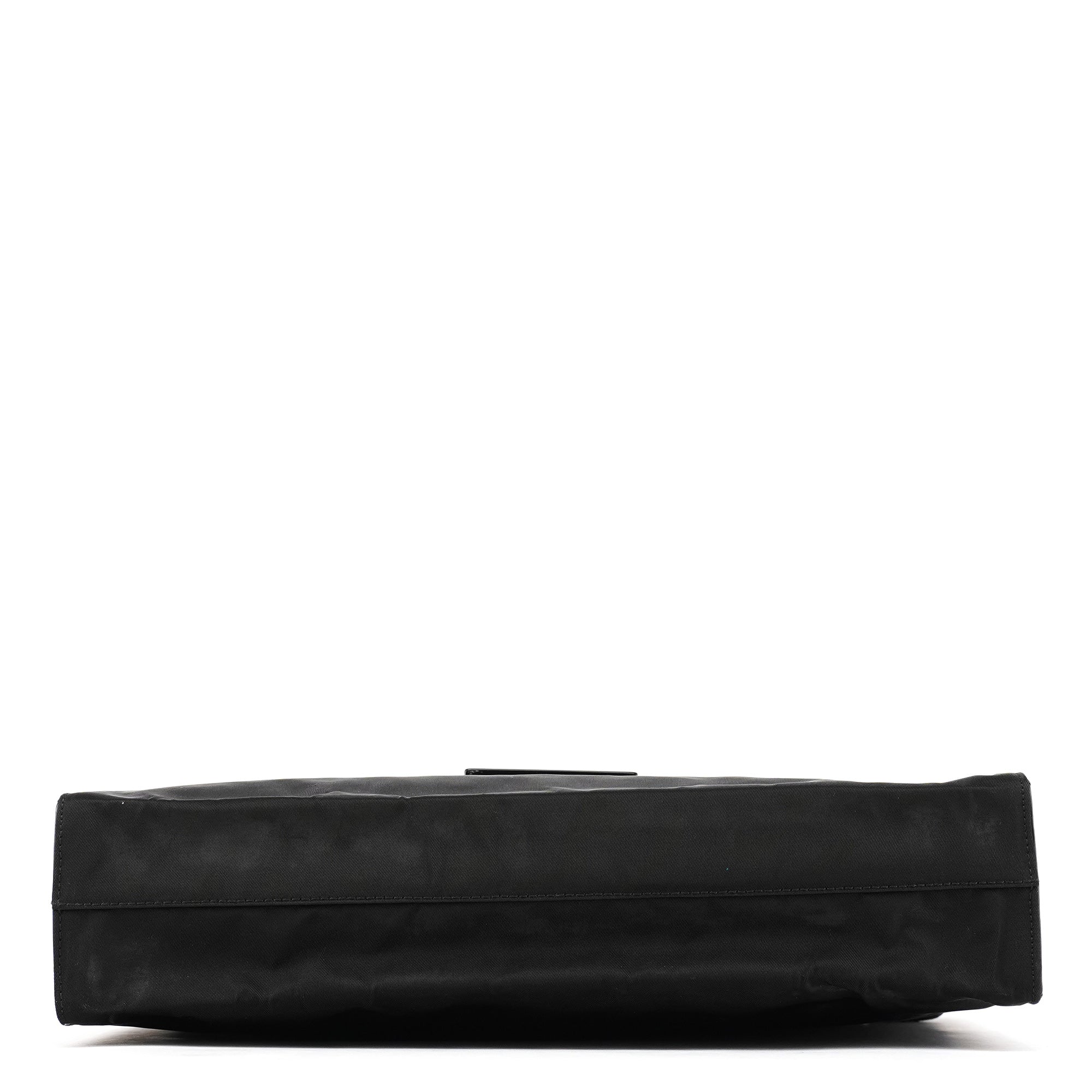 Prada Sac à poignée Tessuto Spazzolato en nylon noir