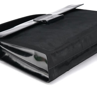 Prada Black Tessuto Spazzolato Top Handle Bag