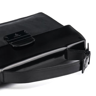Prada Black Tessuto Spazzolato Top Handle Bag