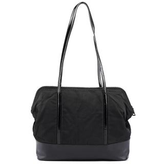 Prada Black Tessuto Spazzolato Tote Bag