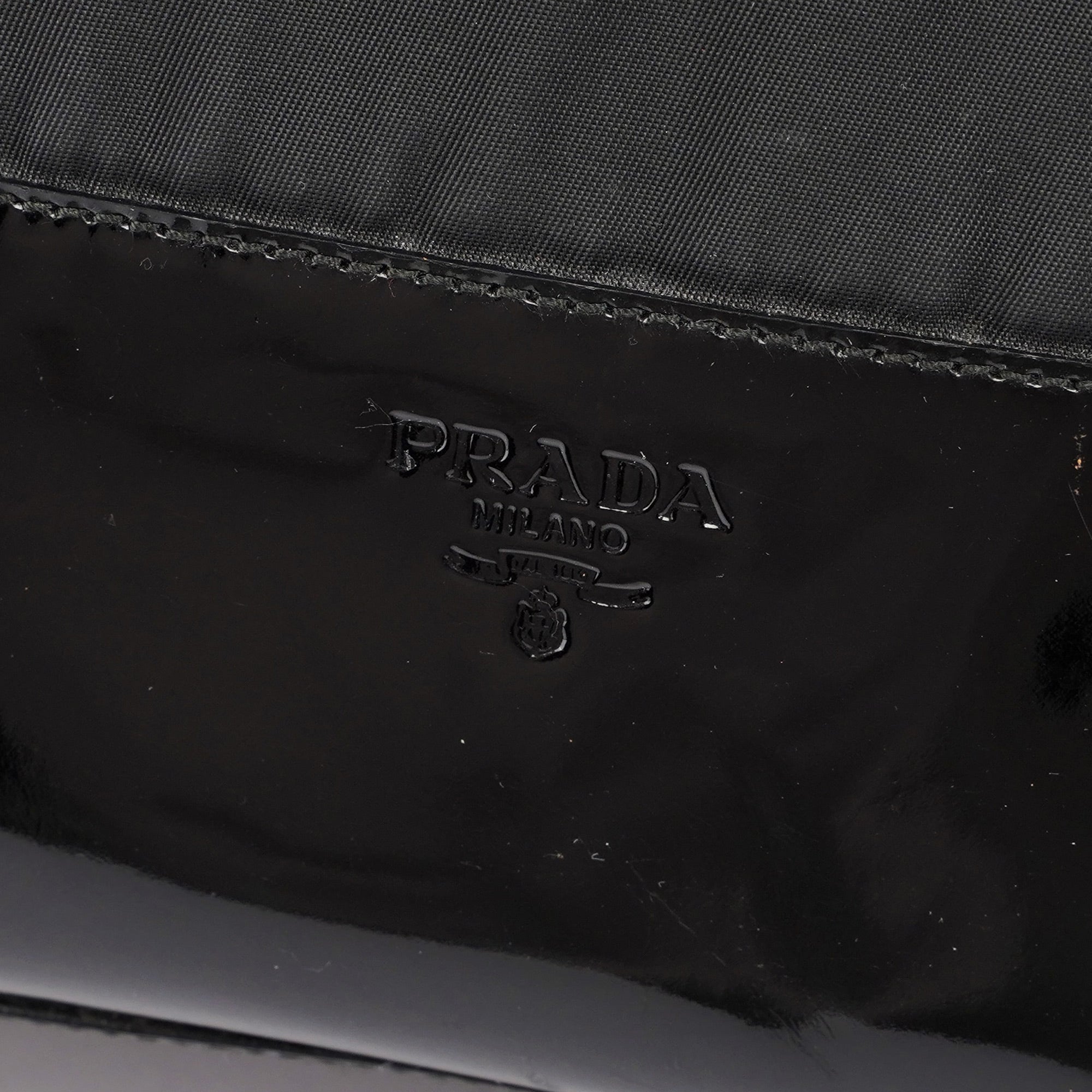 Prada Sac cabas Tessuto Spazzolato en nylon noir