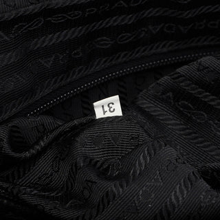 Prada Black Tessuto Spazzolato Tote Bag