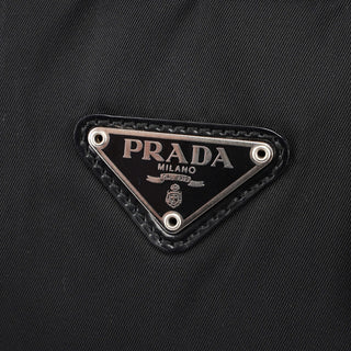 Prada Black Tessuto Spazzolato Tote Bag