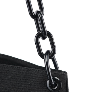 Prada Black Tessuto Swing Chain Shoulder Bag