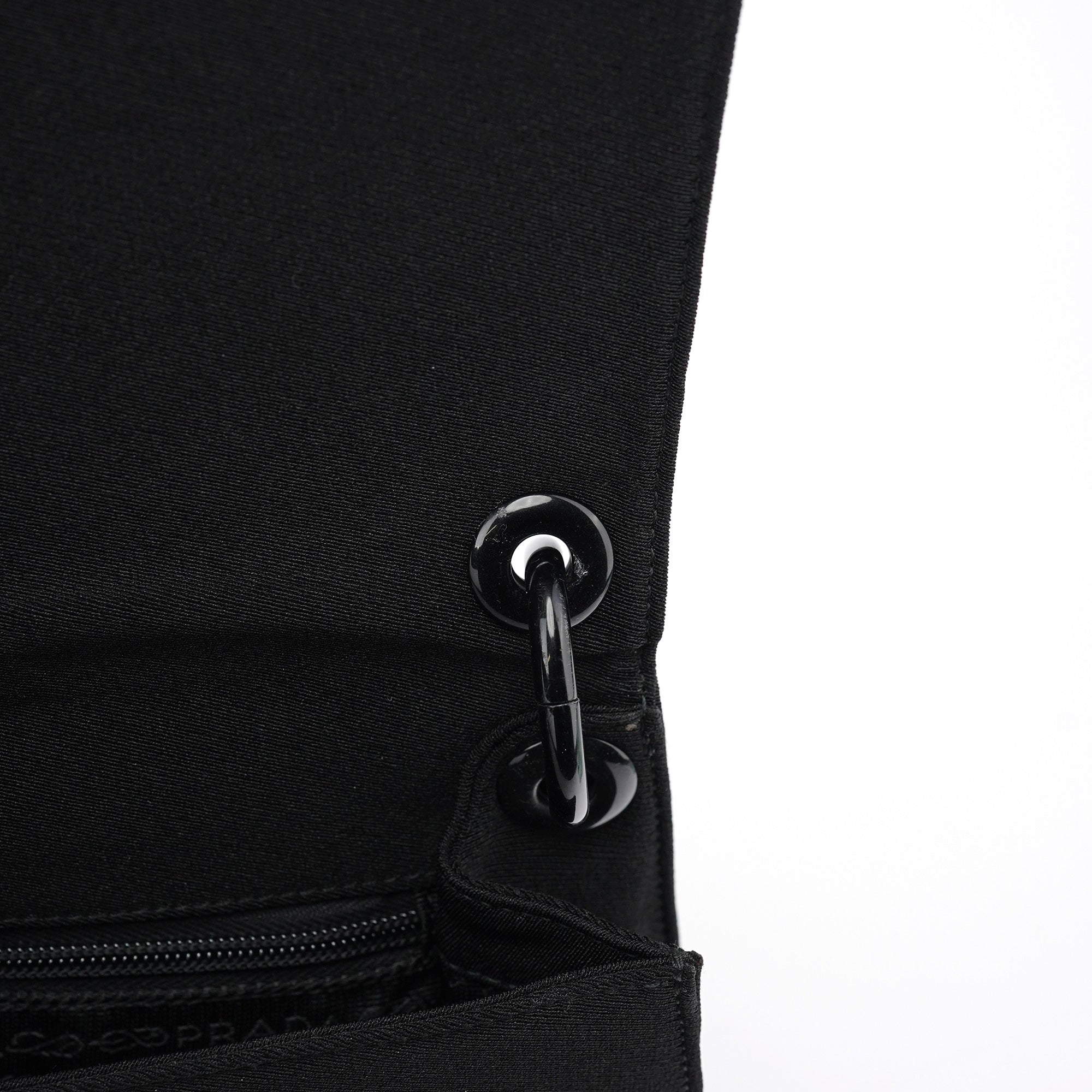 Prada Black Tessuto Swing Chain Shoulder Bag
