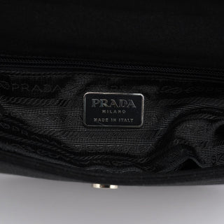 Prada Black Tessuto Swing Chain Shoulder Bag