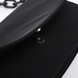 Prada Black Tessuto Swing Chain Shoulder Bag