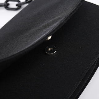 Prada Black Tessuto Swing Chain Shoulder Bag