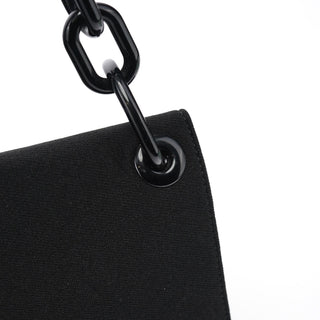 Prada Black Tessuto Swing Chain Shoulder Bag