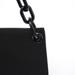Prada Black Tessuto Swing Chain Shoulder Bag