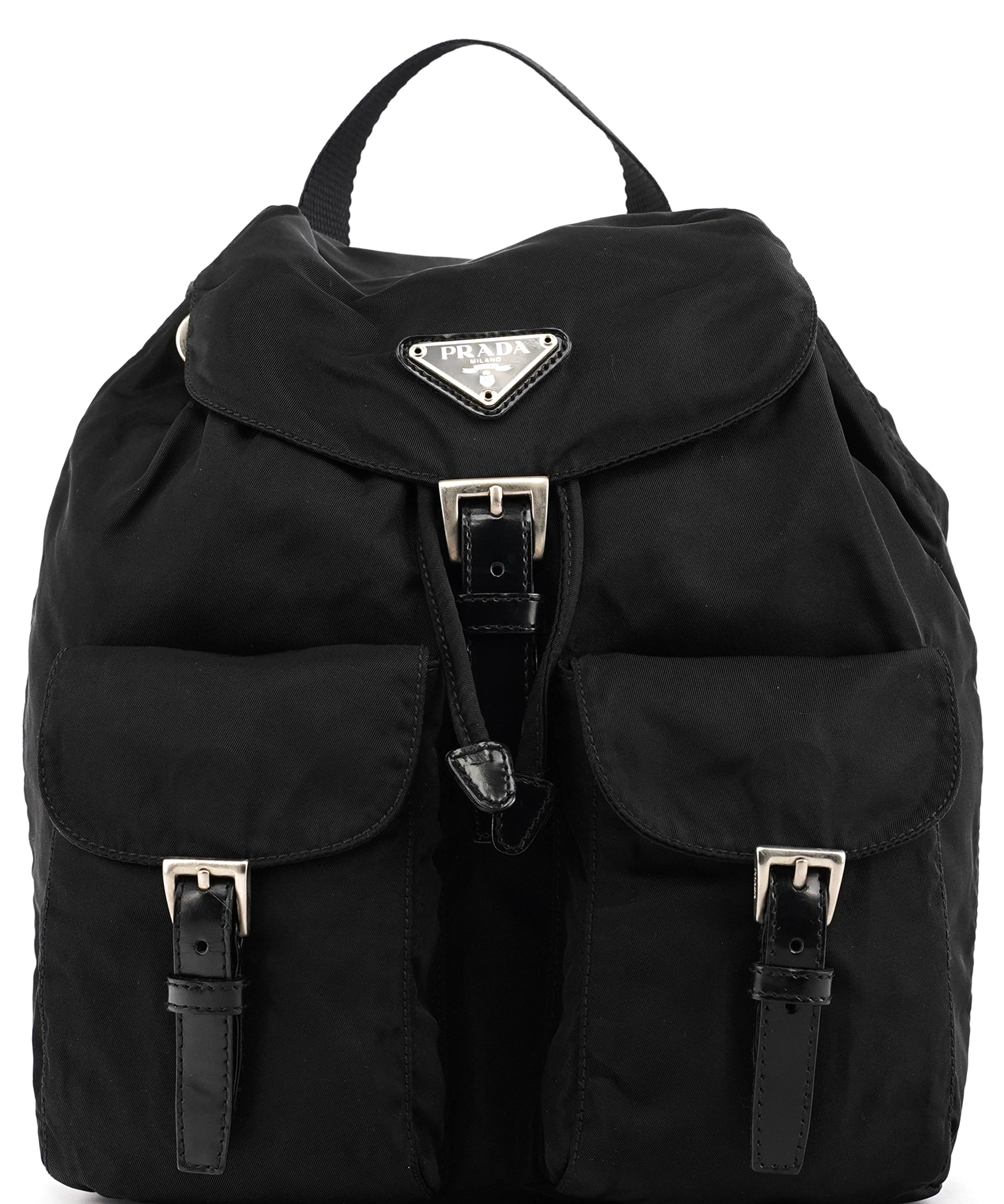 Prada Black Tessuto Vela Backpack Bag