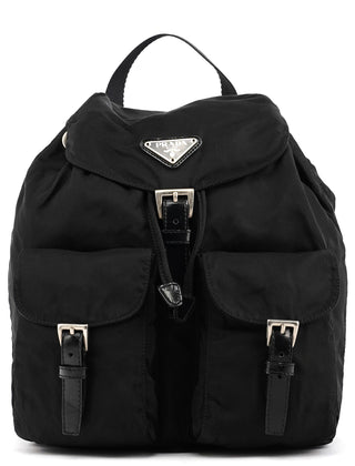 Prada Black Tessuto Vela Backpack Bag