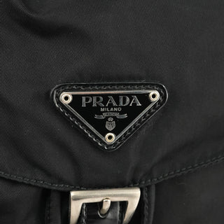 Prada Black Tessuto Vela Backpack Bag