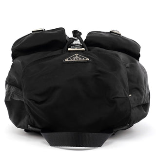 Prada Black Tessuto Vela Backpack Bag