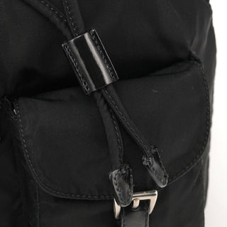 Prada Black Tessuto Vela Backpack Bag