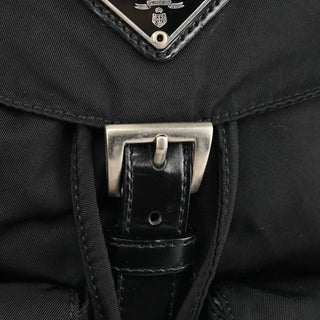 Prada Black Tessuto Vela Backpack Bag