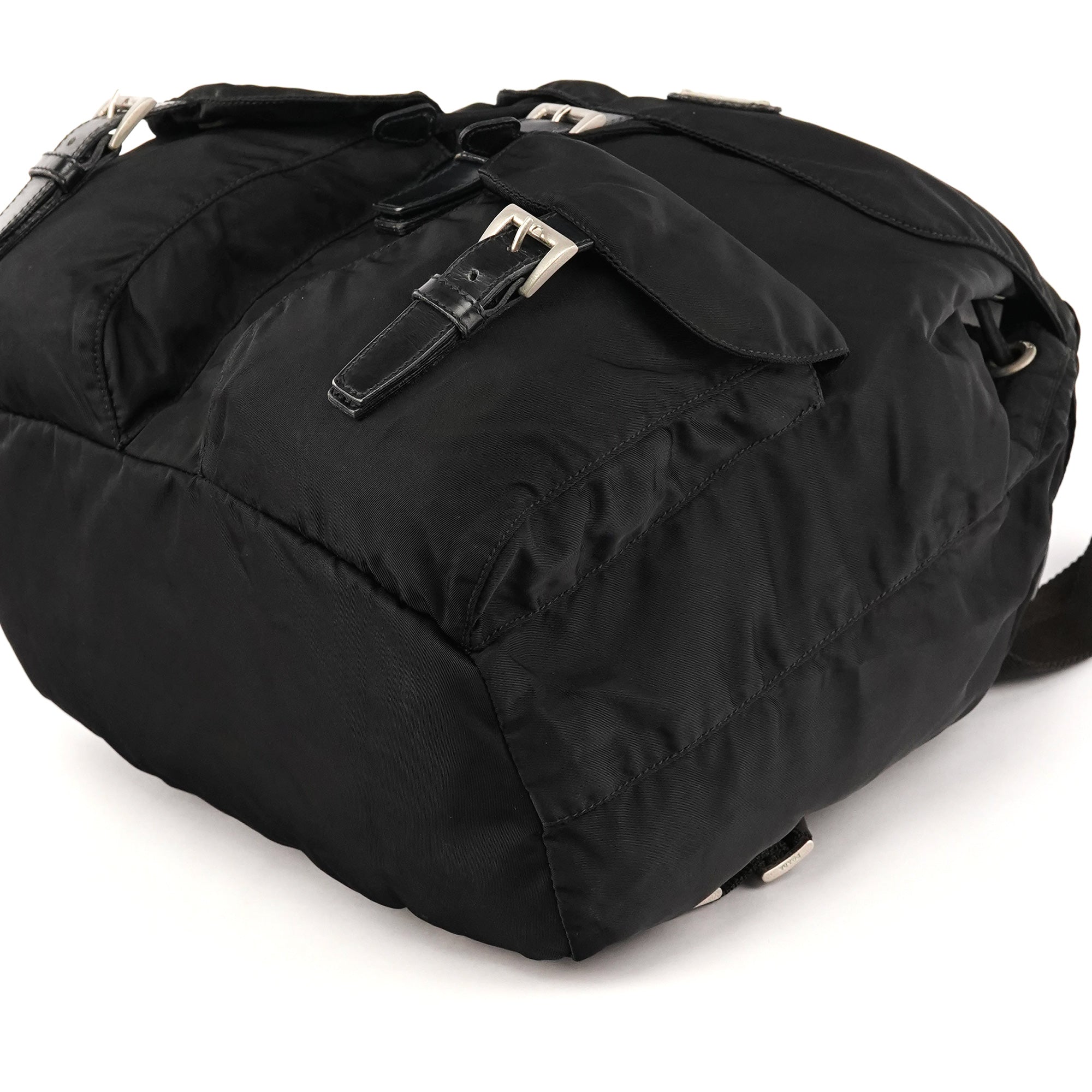 Prada B2811F Black Tessuto Vela Nylon Backpack