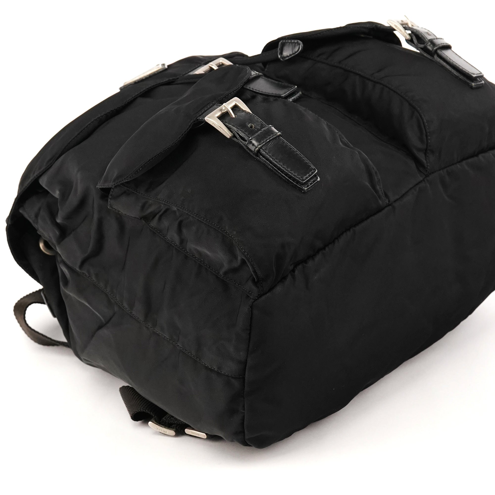 Prada B2811F Black Tessuto Vela Nylon Backpack