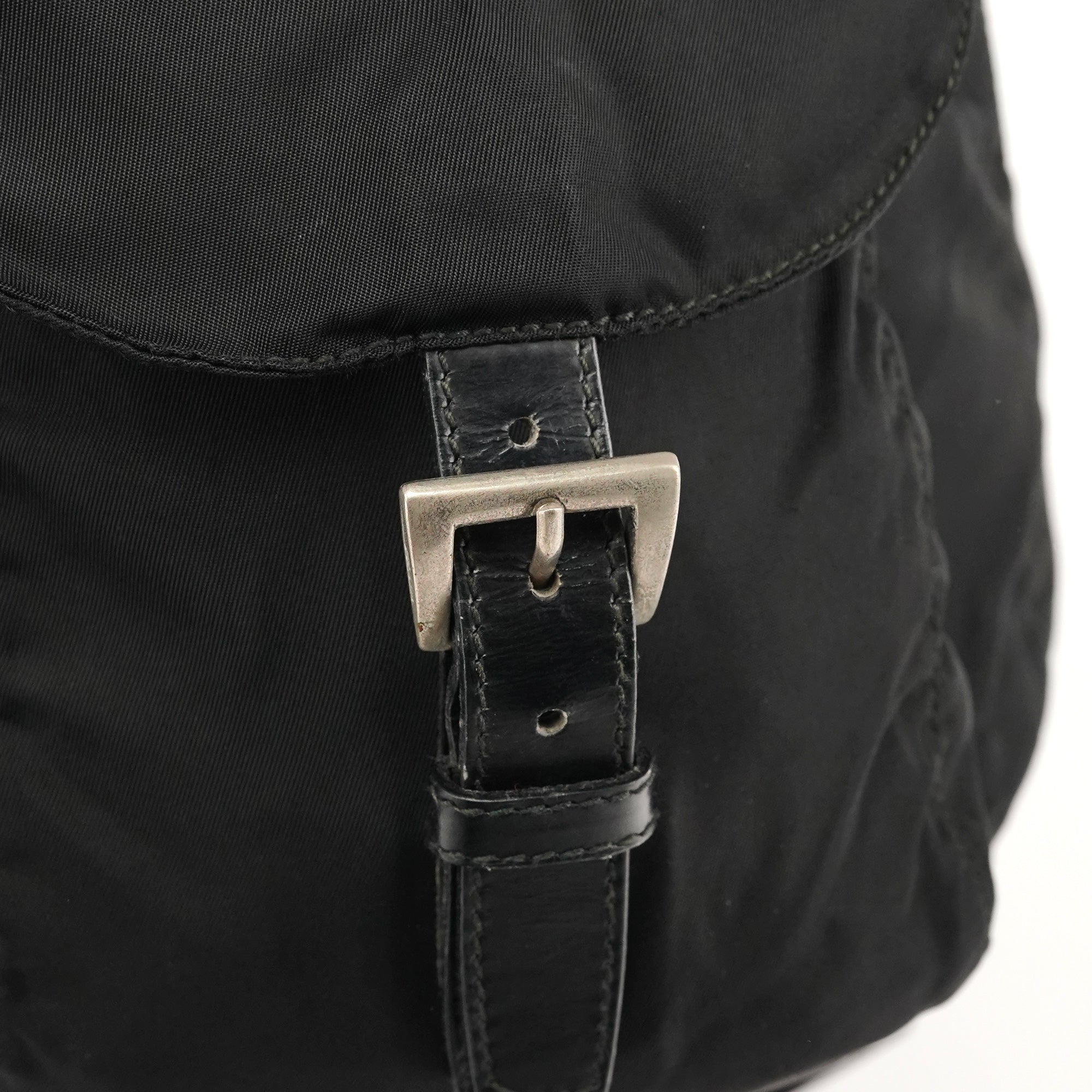 Prada B2811F Black Tessuto Vela Nylon Backpack