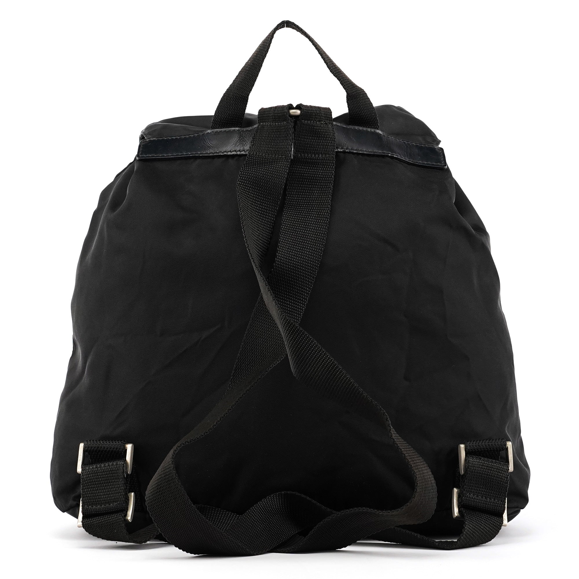Prada B2811F Black Tessuto Vela Nylon Backpack