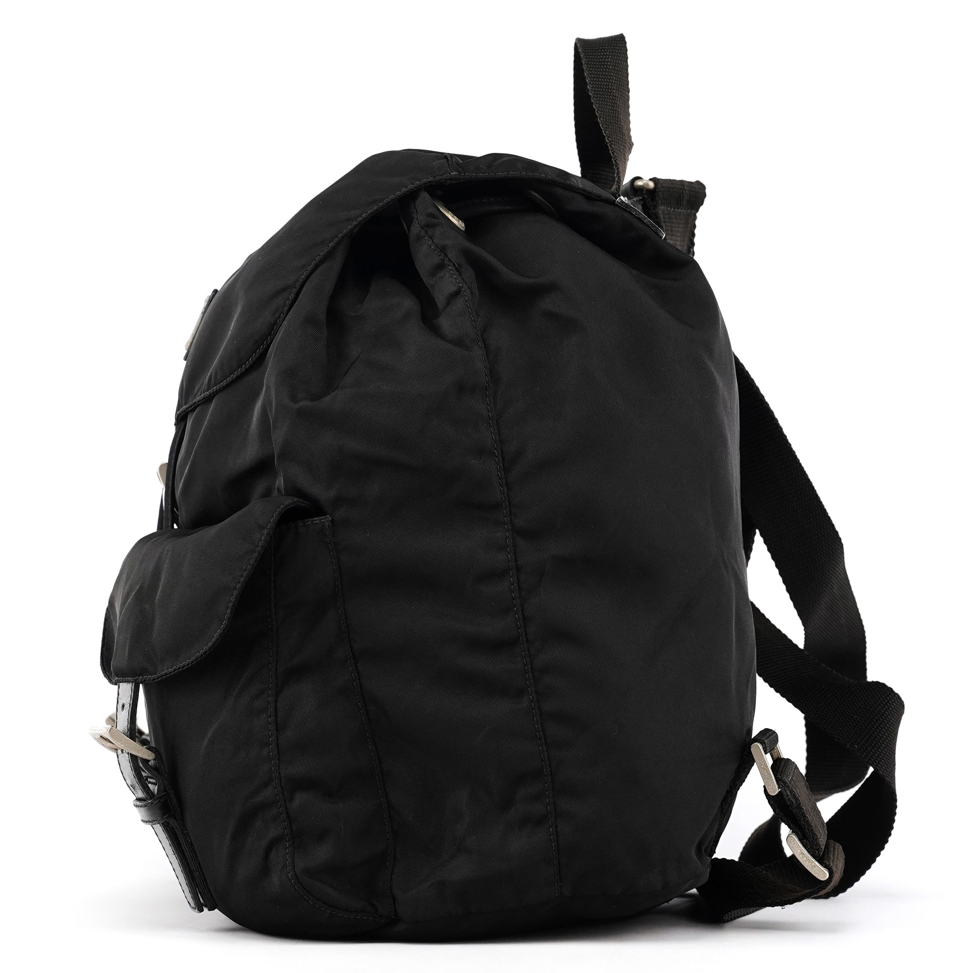 Prada B2811F Black Tessuto Vela Nylon Backpack