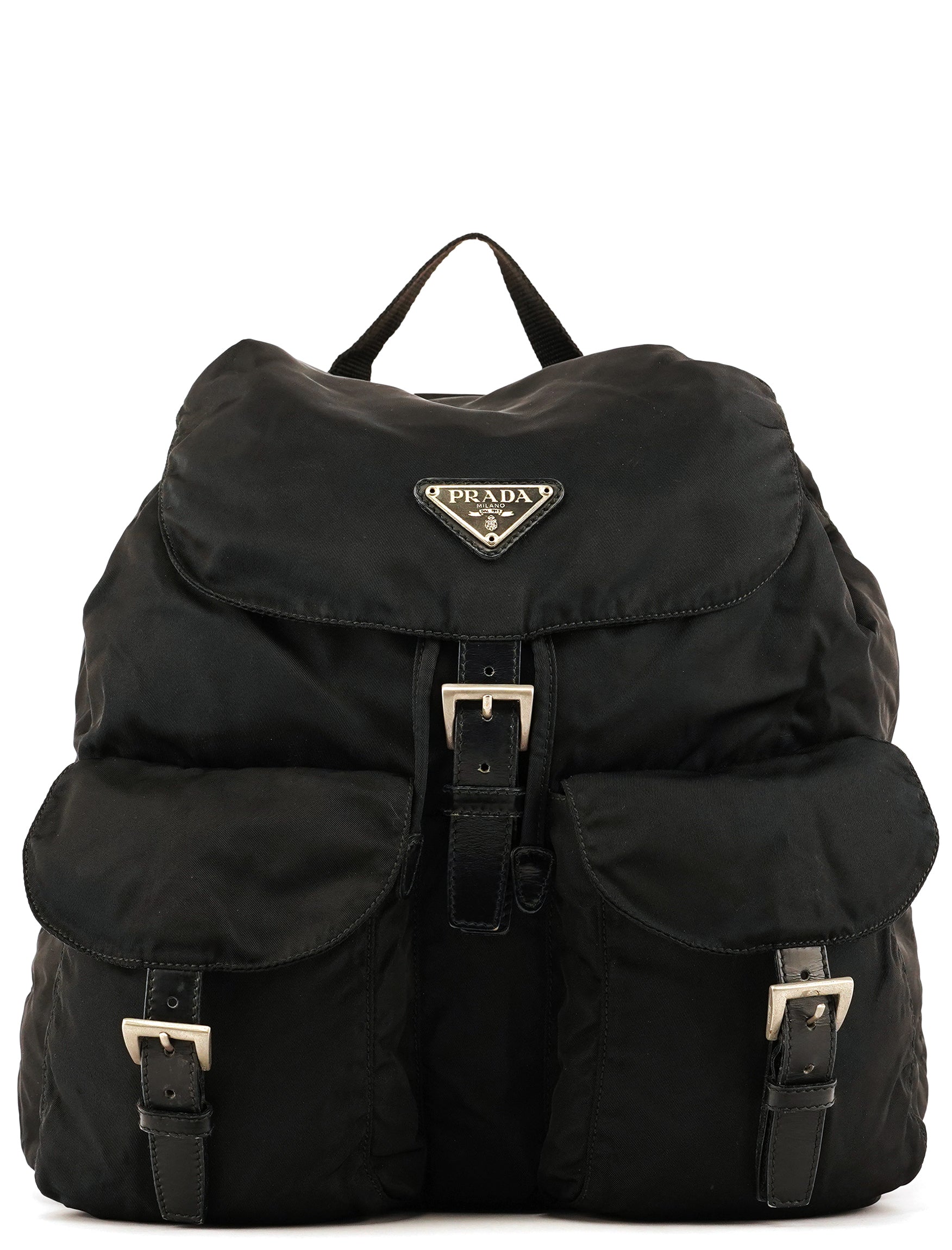 Prada B2811F Black Tessuto Vela Nylon Backpack