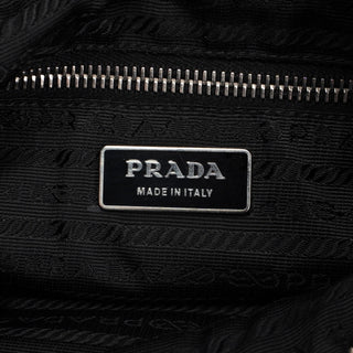 Prada Black Tessuto Vitello Crossbody Bag