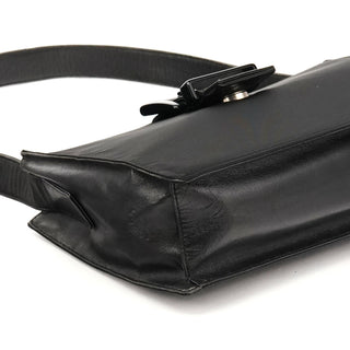 Prada Black Tessuto Vitello Nylon Shoulder Bag