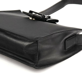Prada Black Tessuto Vitello Nylon Shoulder Bag