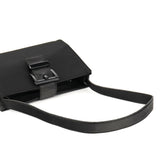 Prada Black Tessuto Vitello Nylon Shoulder Bag