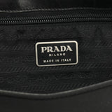 Prada Black Tessuto Vitello Nylon Shoulder Bag