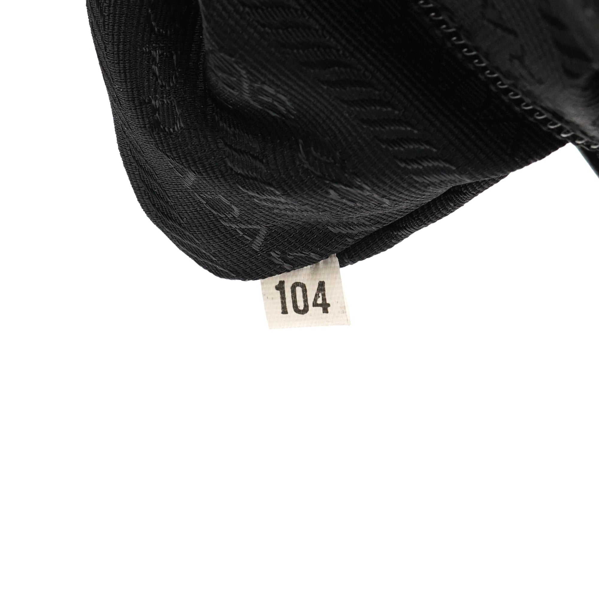 Prada Black Tessuto Vitello Nylon Shoulder Bag